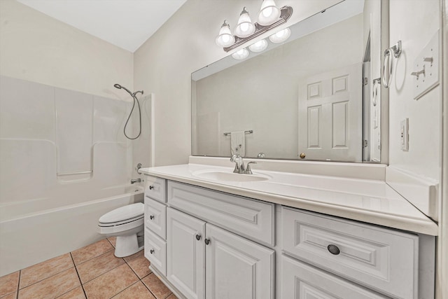 6617 Hartman Ct, Roanoke, VA 24019 - bathroom with vanity, tile patterned floors, and washtub / shower combination