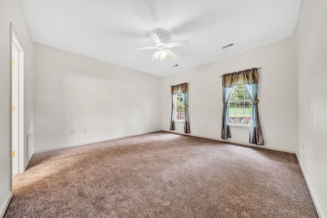 6617 Hartman Ct, Roanoke, VA 24019 - empty room featuring carpet flooring and ceiling fan