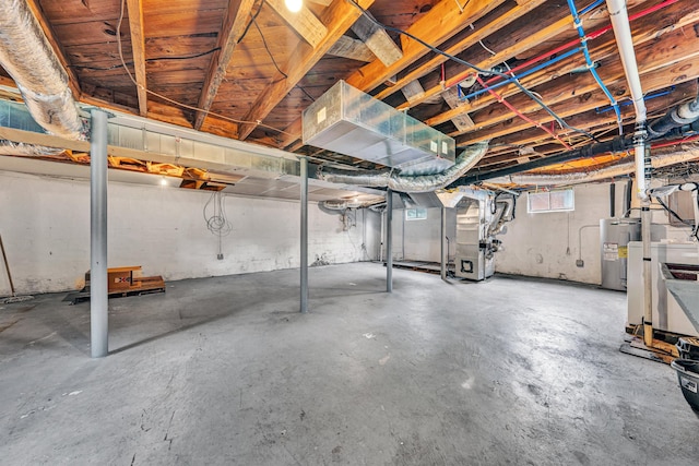 755 Brandon Ave SW, Roanoke, VA 24015 - basement featuring water heater and heating unit