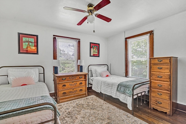 1831 S Carpenter Dr, Covington, VA 24426 - bedroom featuring wood finished floors and ceiling fan