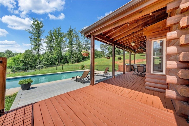 1769 Scenic View Rd, Moneta, VA 24121 - deck with a fenced backyard