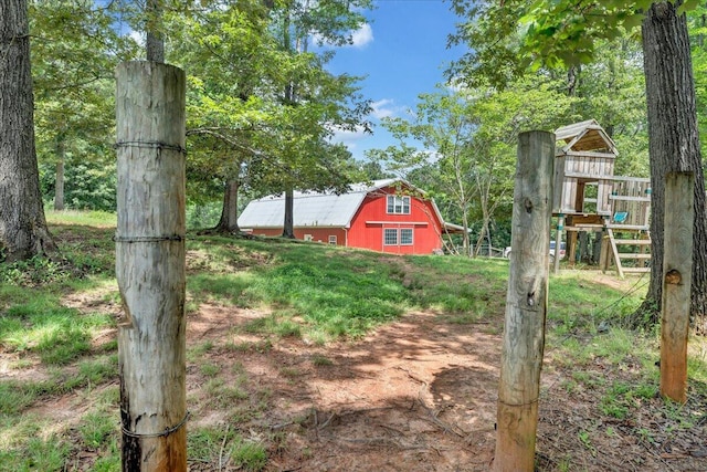 1769 Scenic View Rd, Moneta, VA 24121 - view of yard with a barn and an outbuilding