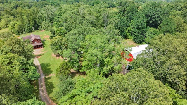 1769 Scenic View Rd, Moneta, VA 24121 - aerial view of property and surrounding area with a heavily wooded area