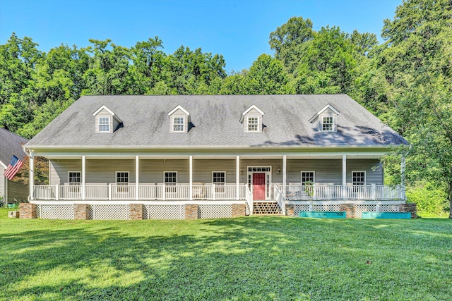 3150 Green Ridge Rd NW, Roanoke, VA 24019 - cape cod home with a porch and a front lawn
