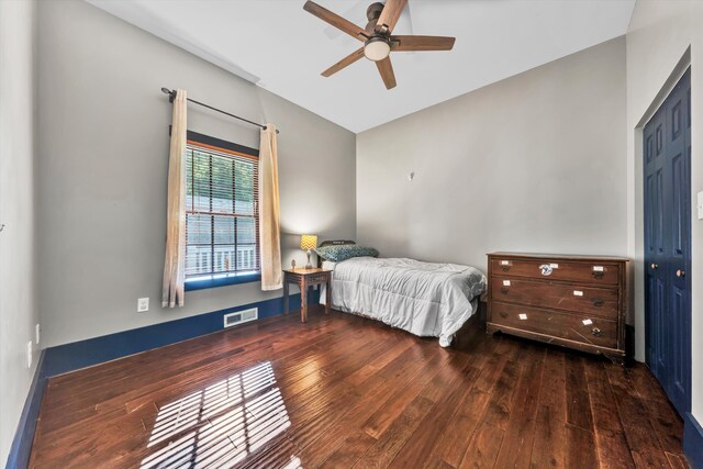 3150 Green Ridge Rd NW, Roanoke, VA 24019 - bedroom featuring wood-type flooring and ceiling fan