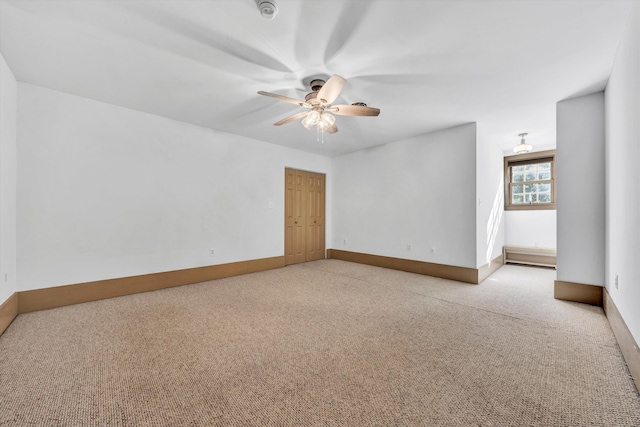 3150 Green Ridge Rd NW, Roanoke, VA 24019 - carpeted spare room with a ceiling fan and a smoke detector