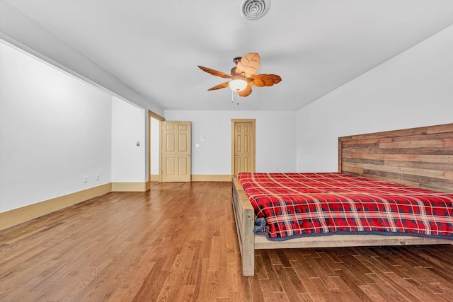 3150 Green Ridge Rd NW, Roanoke, VA 24019 - bedroom featuring wood finished floors and a ceiling fan