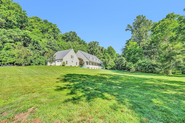 3150 Green Ridge Rd NW, Roanoke, VA 24019 - view of grassy yard featuring a forest view