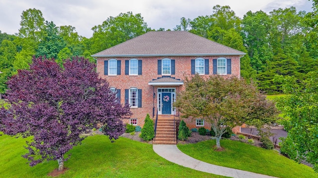 1266 Wills Way, Forest, VA 24551 - colonial inspired home featuring a front yard and brick siding
