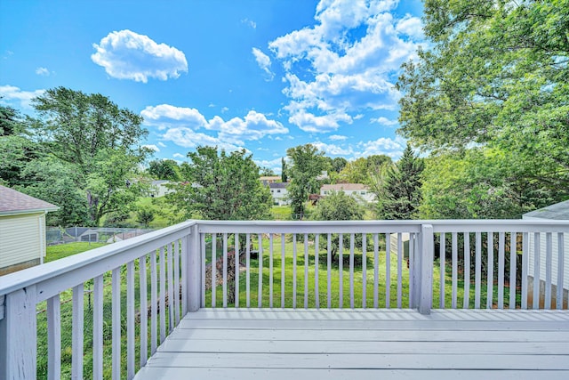 3716 Bower Rd, Roanoke, VA 24018 - deck featuring a lawn