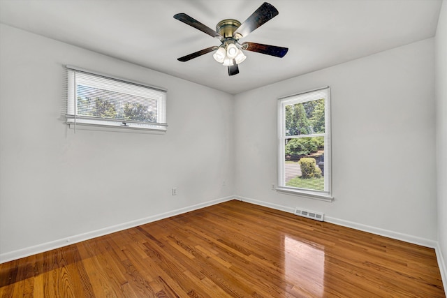 3716 Bower Rd, Roanoke, VA 24018 - spare room with wood finished floors and ceiling fan