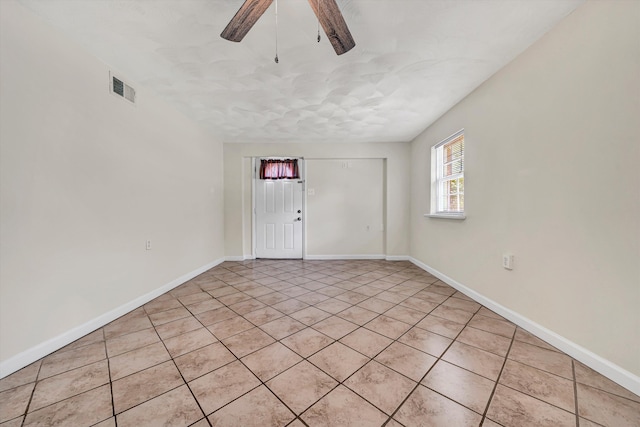 3716 Bower Rd, Roanoke, VA 24018 - empty room with ceiling fan and light tile patterned floors
