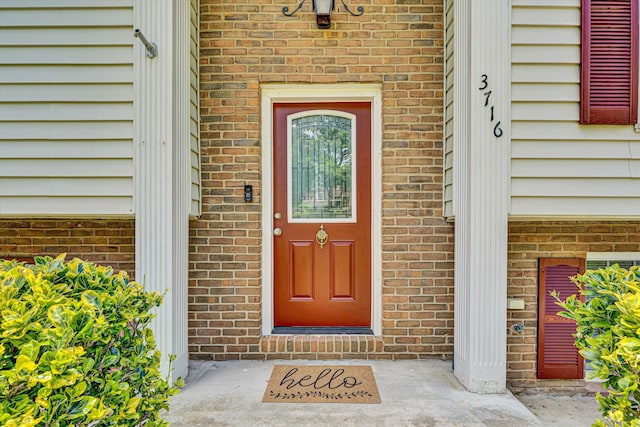 3716 Bower Rd, Roanoke, VA 24018 - view of exterior entry featuring brick siding