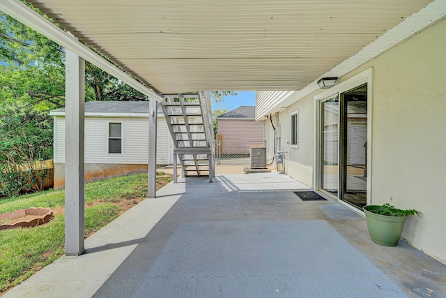 3716 Bower Rd, Roanoke, VA 24018 - view of patio / terrace with stairway