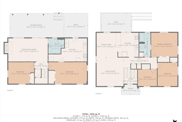 3716 Bower Rd, Roanoke, VA 24018 - view of floor plan / room layout