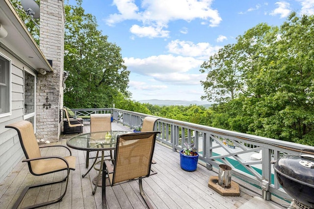 420 Cresthill Rd, Lynchburg, VA 24504 - deck with outdoor dining area and a grill