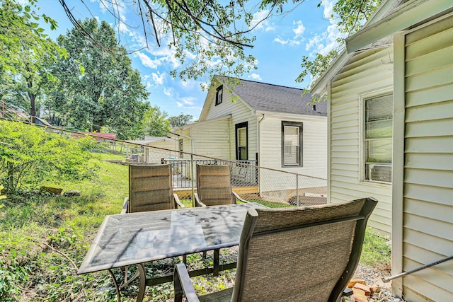 1521 Church Ave SE, Roanoke, VA 24013 - wooden terrace featuring cooling unit