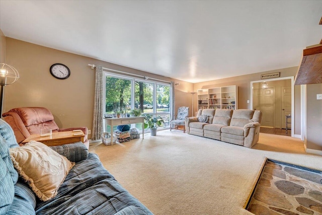 404 Robin Ridge Rd, Rocky Mount, VA 24151 - living room featuring carpet flooring and baseboards