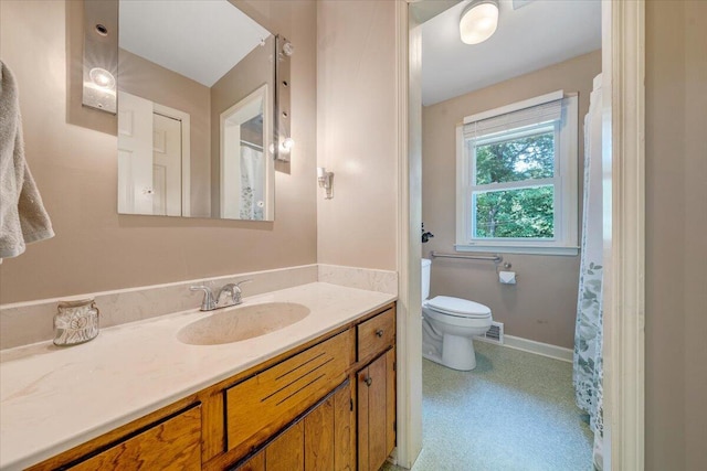 404 Robin Ridge Rd, Rocky Mount, VA 24151 - bathroom featuring vanity and a shower with shower curtain