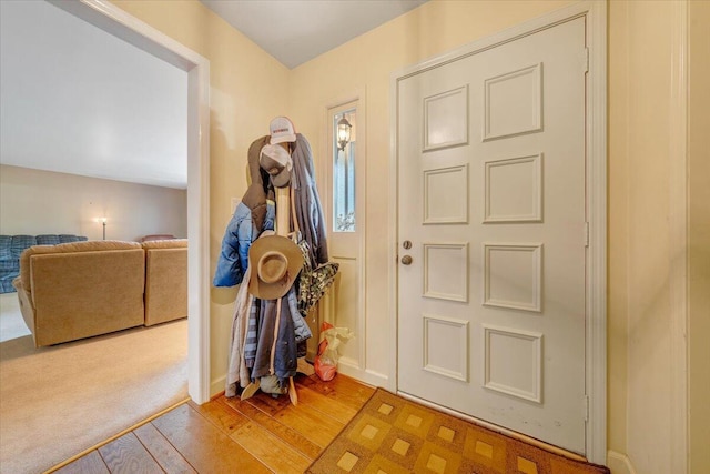 404 Robin Ridge Rd, Rocky Mount, VA 24151 - entryway with light wood-style floors and baseboards
