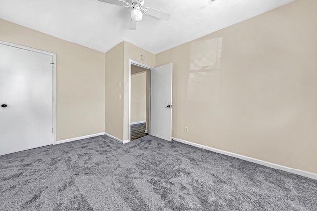 112 Harrison Ave NW, Roanoke, VA 24016 - unfurnished bedroom featuring carpet flooring and ceiling fan