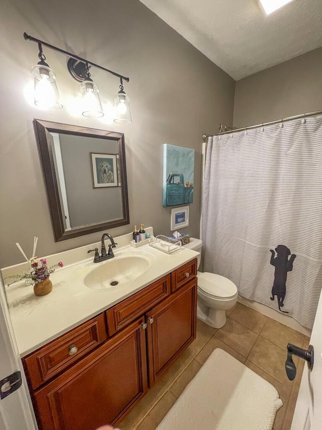115 Armistead Ln, Rustburg, VA 24588 - bathroom featuring vanity, tile patterned flooring, and a shower with curtain
