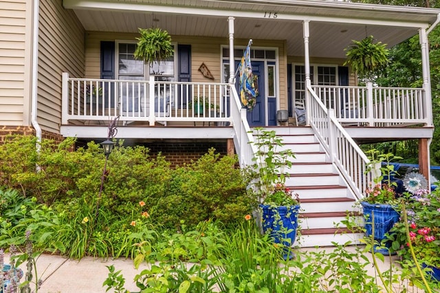 115 Armistead Ln, Rustburg, VA 24588 - property entrance featuring covered porch