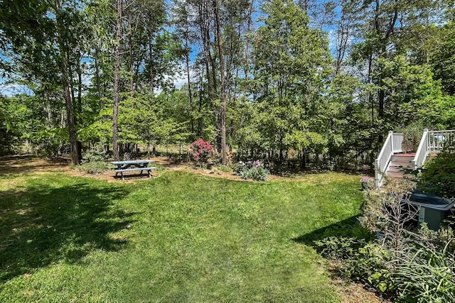 115 Armistead Ln, Rustburg, VA 24588 - view of green lawn featuring stairway