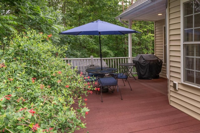 115 Armistead Ln, Rustburg, VA 24588 - deck with outdoor dining area and a grill
