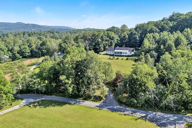 6820 Dawnwood Rd, Roanoke, VA 24018 - view of subject property with a heavily wooded area and mountains