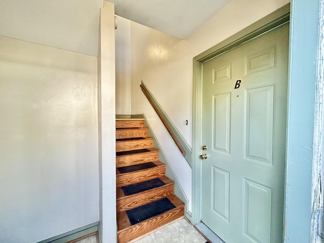 426 Walnut Ave SE, Roanoke, VA 24014 - staircase featuring tile patterned floors