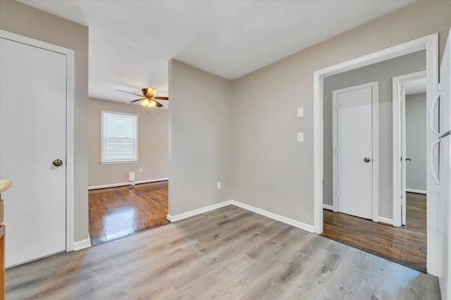 309 Mcclelland St, Salem, VA 24153 - unfurnished room with a ceiling fan and wood finished floors
