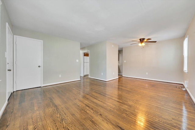 309 Mcclelland St, Salem, VA 24153 - unfurnished room with a ceiling fan and wood finished floors