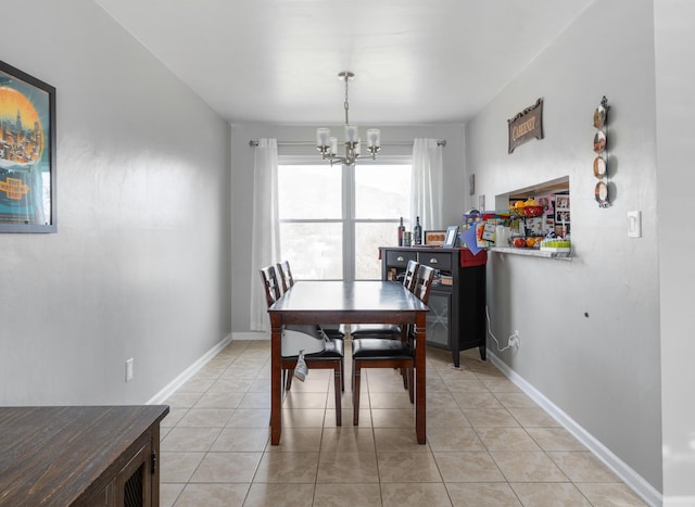 4575 Nelms Ln NE, Roanoke, VA 24019 - dining room featuring a chandelier and light tile patterned floors