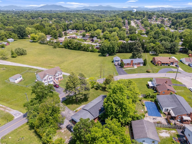 473 Hemlock Rd, Salem, VA 24153 - aerial perspective of suburban area with a mountainous background
