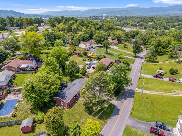 473 Hemlock Rd, Salem, VA 24153 - aerial perspective of suburban area with a mountainous background