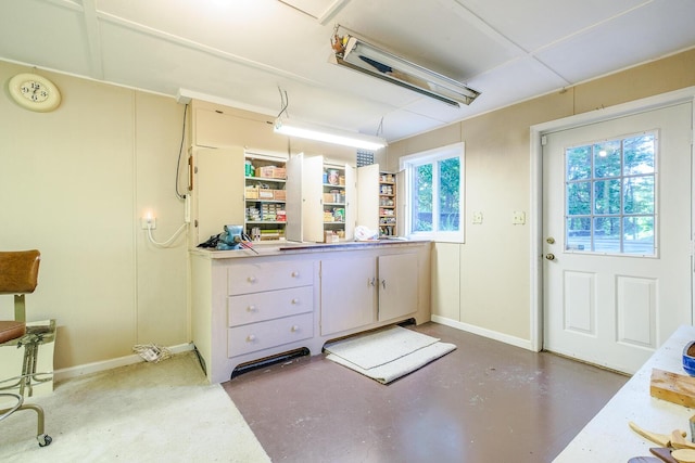 75 Eleanor Ln, Blue Ridge, VA 24064 - misc room with baseboards and finished concrete floors