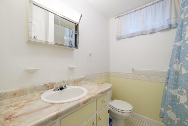 75 Eleanor Ln, Blue Ridge, VA 24064 - bathroom with vanity, tile patterned flooring, and curtained shower