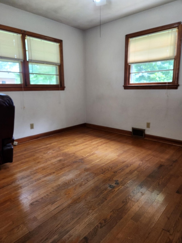 82 Twilight Ln, Glade Hill, VA 24092 - spare room featuring hardwood / wood-style floors and healthy amount of natural light