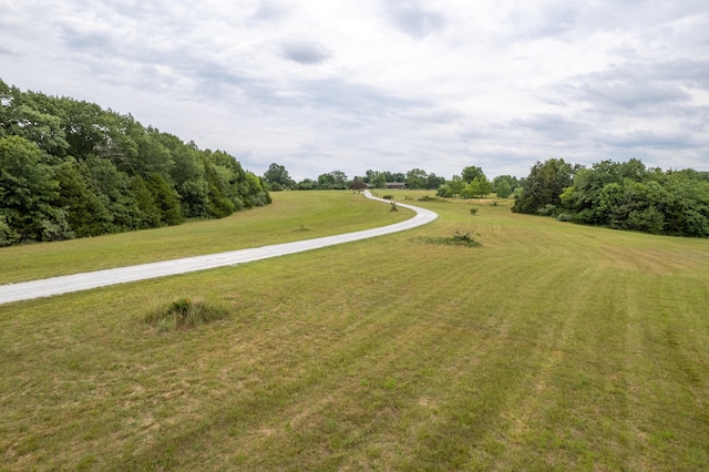 view of property's community featuring a lawn