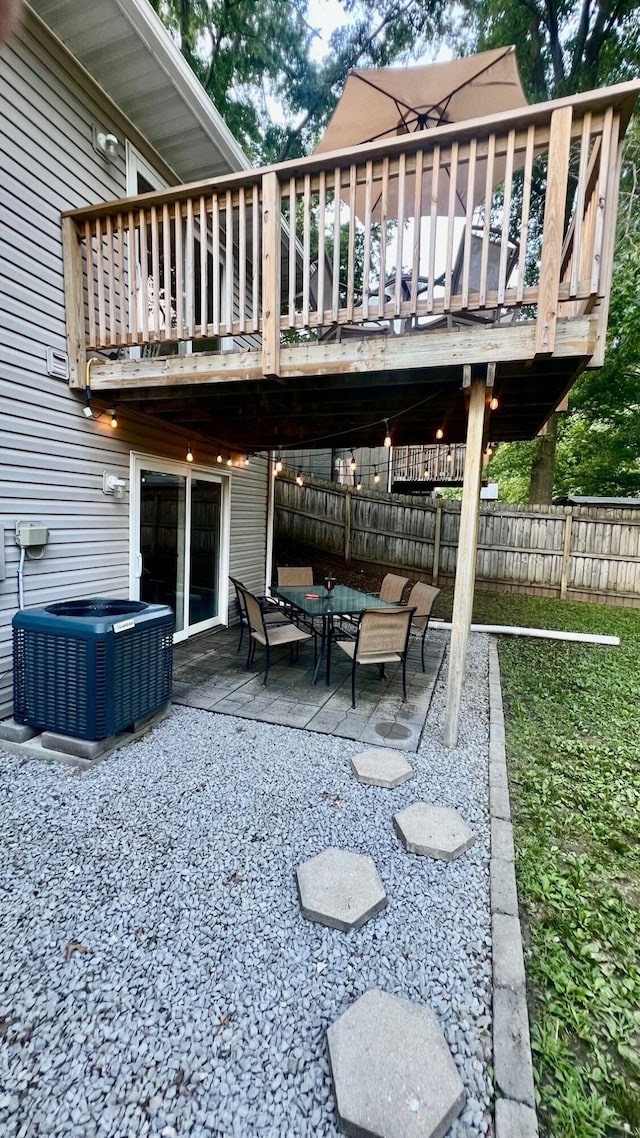 240 N Broadview Ct, Columbia, MO 65201 - rear view of property featuring a patio and a deck