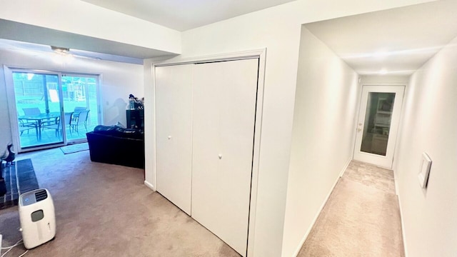 240 N Broadview Ct, Columbia, MO 65201 - hallway with light colored carpet and baseboards