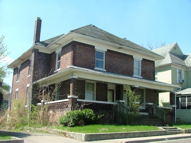 view of front of house featuring covered porch