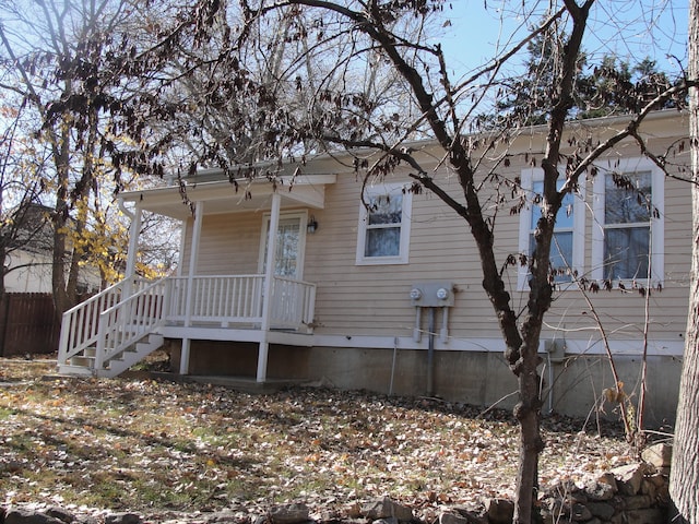 view of front of property