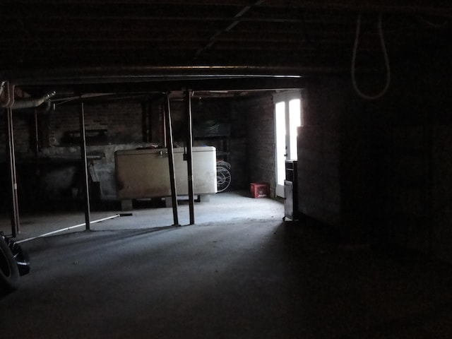 view of basement