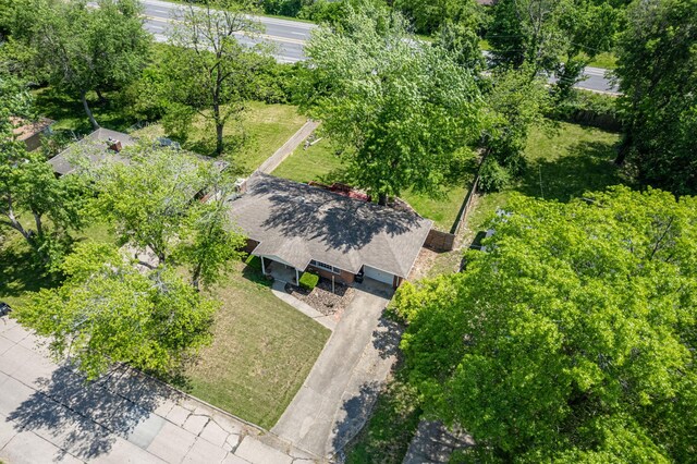 view from above of property