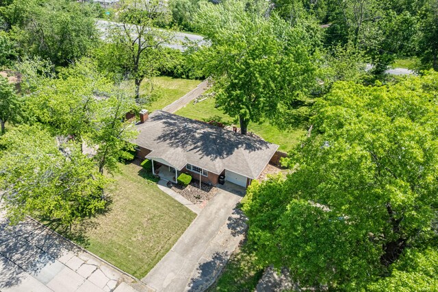 view from above of property