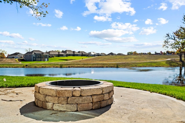 view of water feature