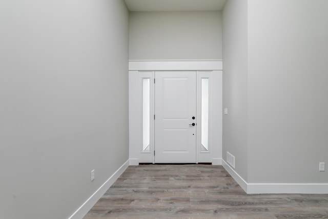108 Lisa Ct, Hallsville, MO 65255 - foyer featuring wood finished floors and baseboards