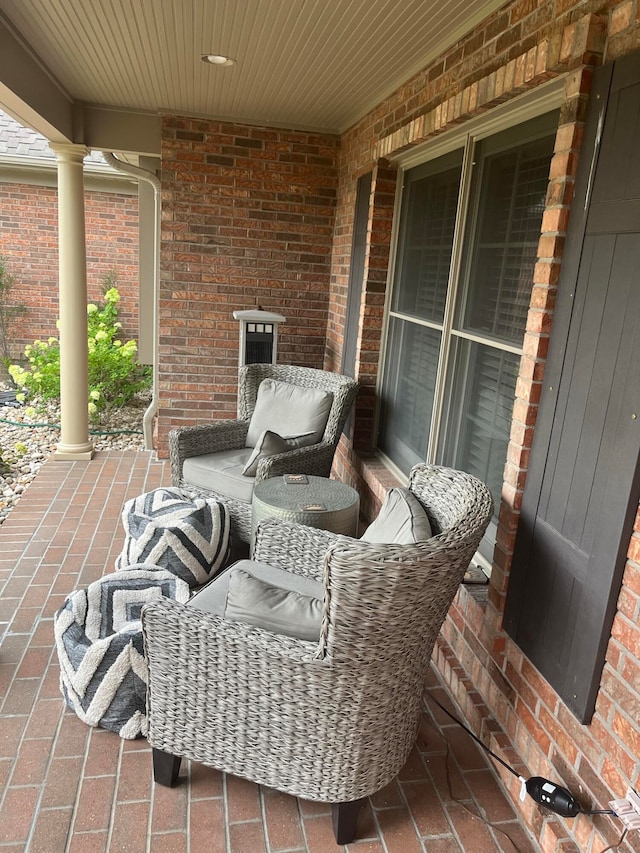 view of patio / terrace with covered porch